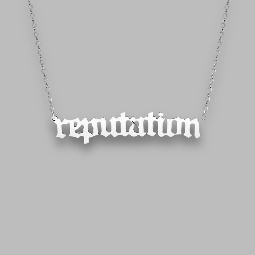 TAYLOR SWIFT Inspired reputation rep Necklace Swiftie Gift Silver NWT NEW‎ 🏰